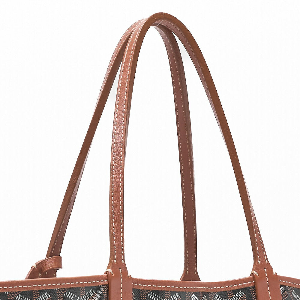 Goyard Saint Louis PM Tote Bag, Coated Canvas, Black, Silver-Tone Hardware, Pre-Owned - Vintage La Charme