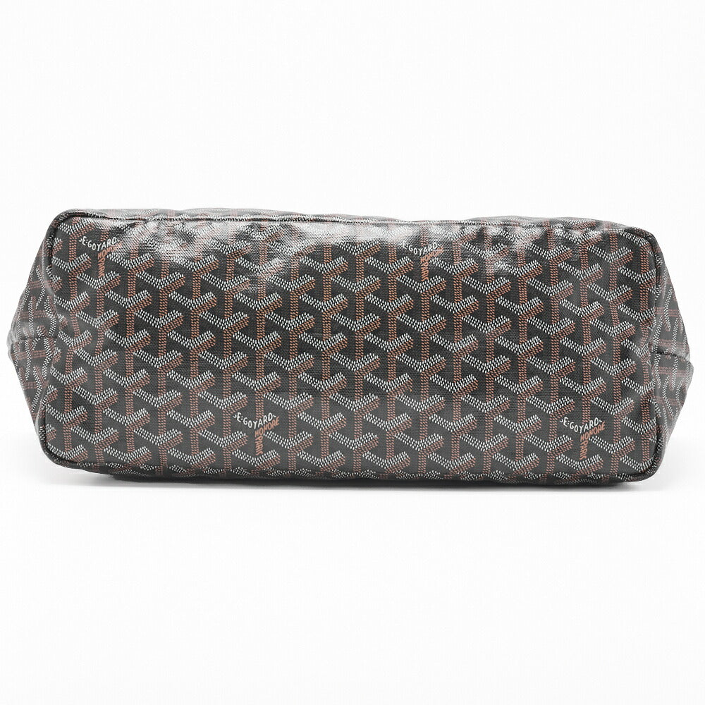 Goyard Saint Louis PM Tote Bag, Coated Canvas, Black, Silver-Tone Hardware, Pre-Owned - Vintage La Charme
