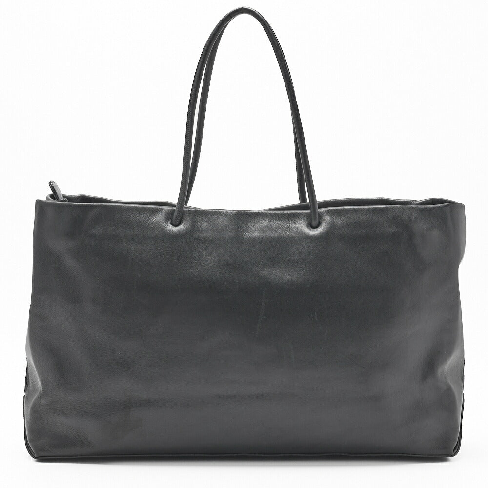 CHANEL Tote Bag Cambon Logo Large Lambskin Black Gold-Tone Hardware Pre-Owned - Vintage La Charme