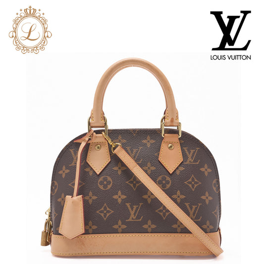 Louis Vuitton Shoulder Bag, Monogram Alma BB, Brown, Gold-Tone Hardware, Pre-Owned - Vintage La Charme