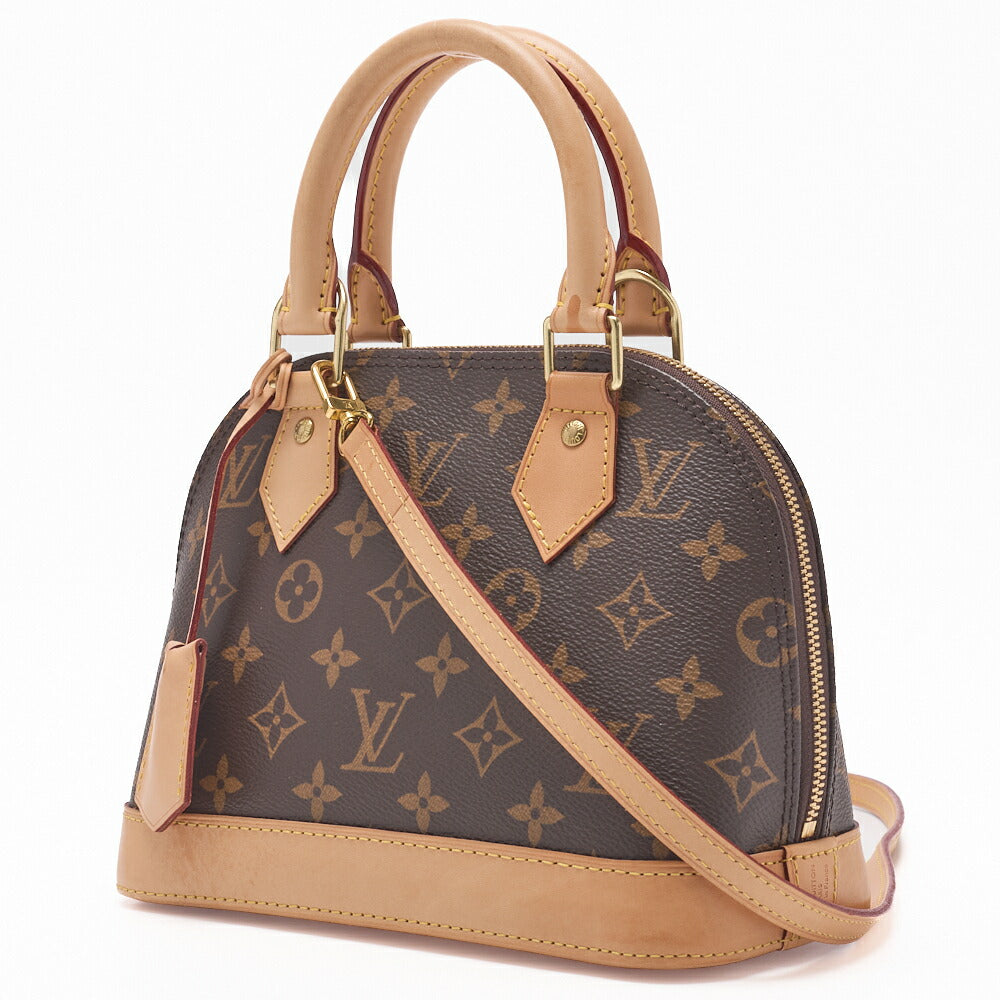 Louis Vuitton Shoulder Bag, Monogram Alma BB, Brown, Gold-Tone Hardware, Pre-Owned - Vintage La Charme