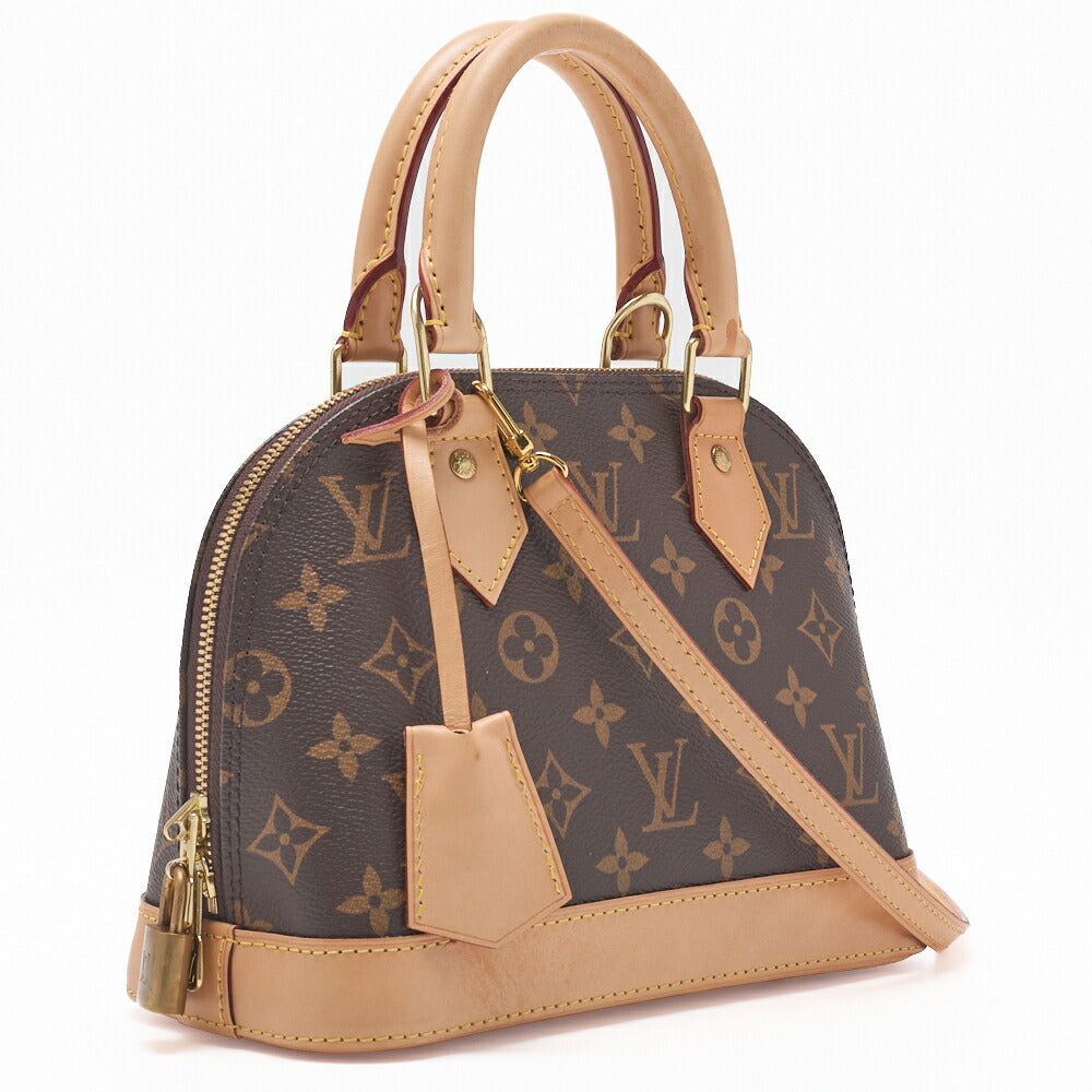 Louis Vuitton Shoulder Bag, Monogram Alma BB, Brown, Gold-Tone Hardware, Pre-Owned - Vintage La Charme
