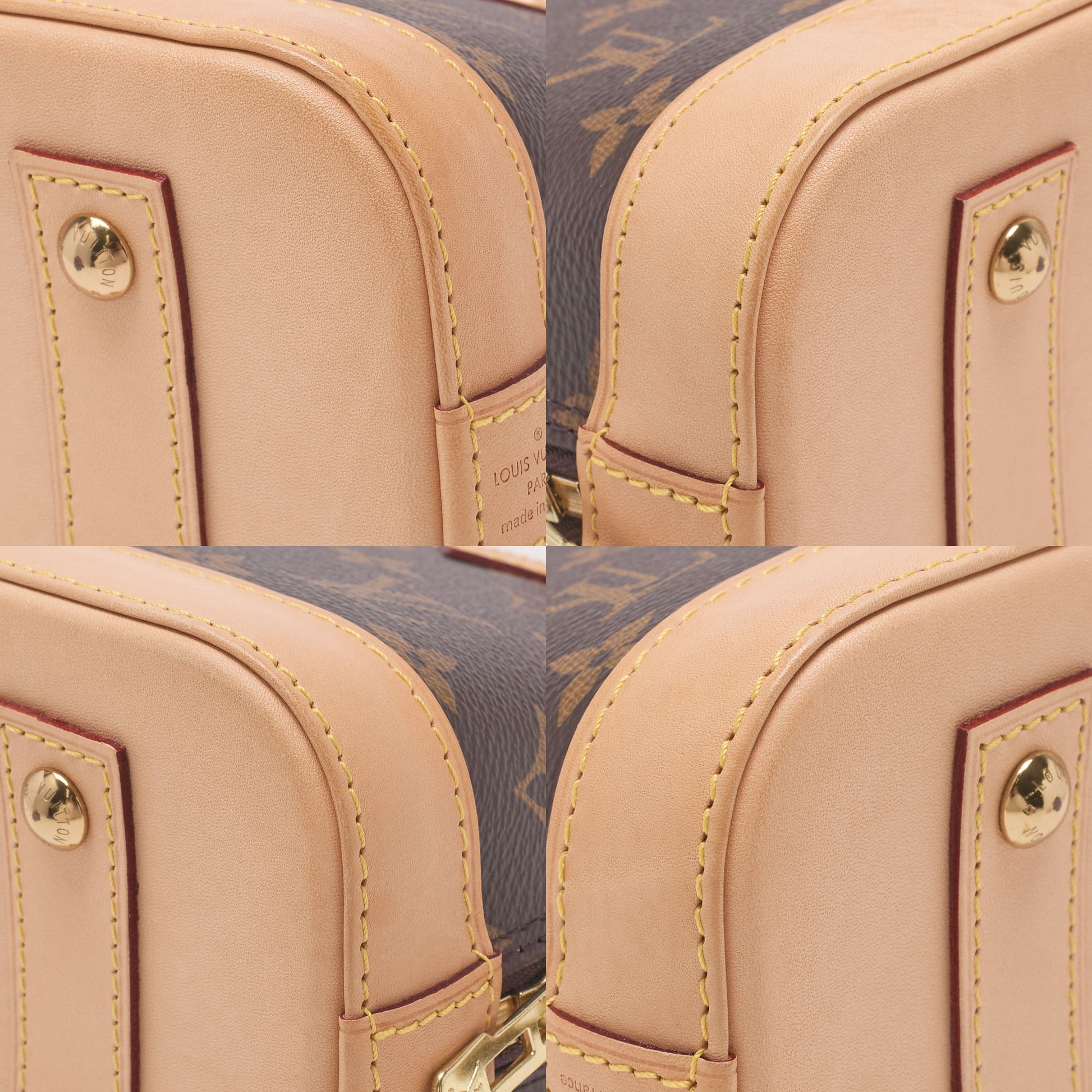 Louis Vuitton Shoulder Bag, Monogram Alma BB, Brown, Gold-Tone Hardware, Pre-Owned - Vintage La Charme