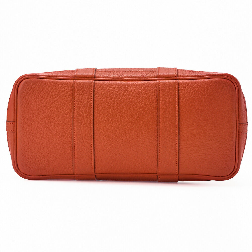 HERMES Garden Party Shoulder Bag, TPM, Negonda, Capucine, Silver-Tone Hardware, Pre-Owned - Vintage La Charme