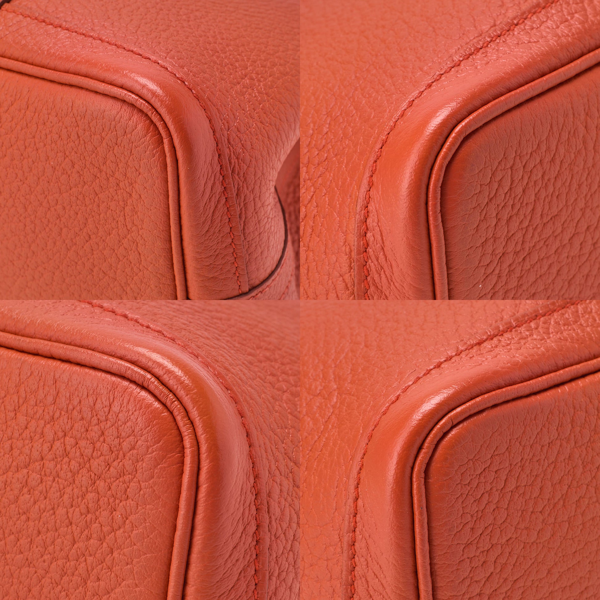 HERMES Garden Party Shoulder Bag, TPM, Negonda, Capucine, Silver-Tone Hardware, Pre-Owned - Vintage La Charme