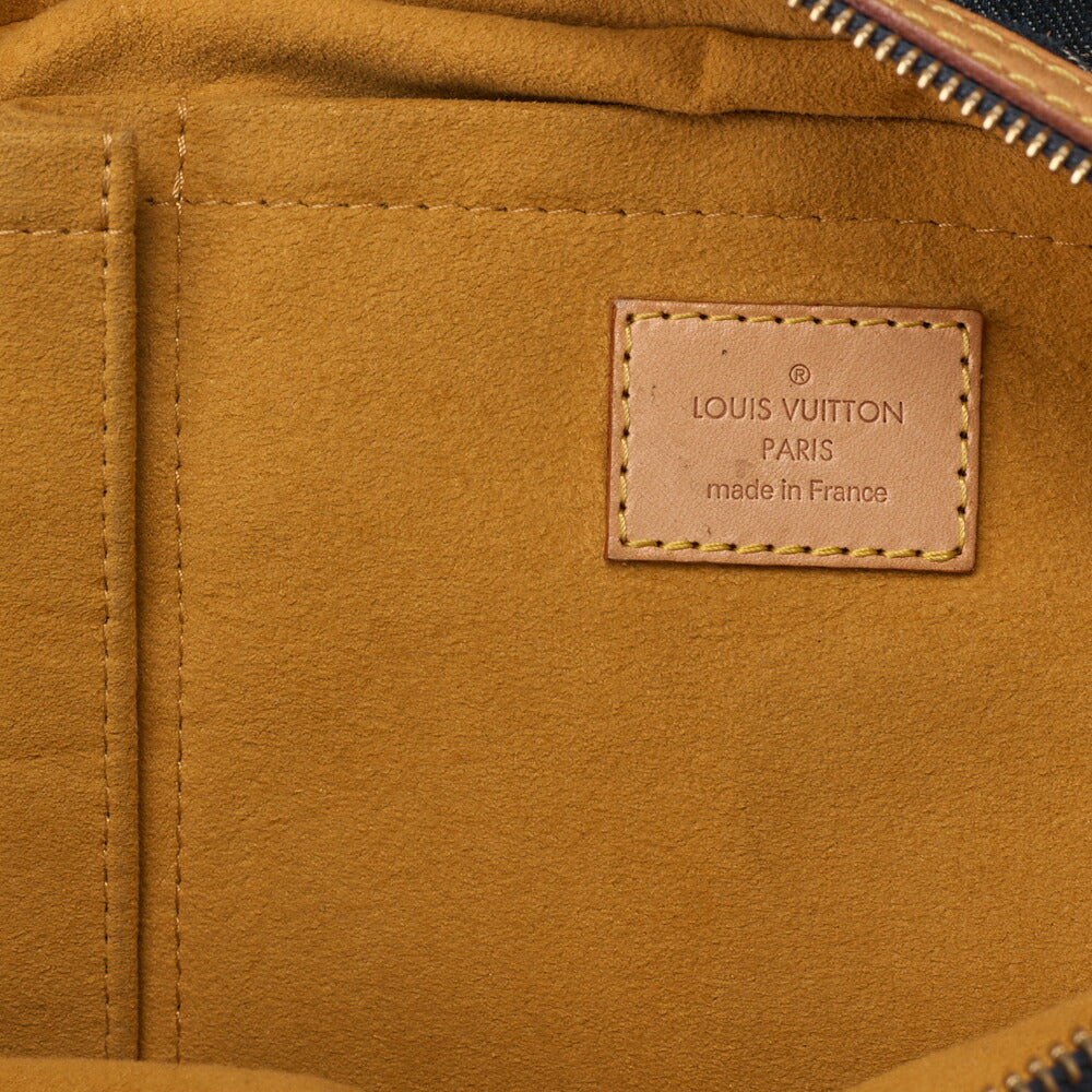 Louis Vuitton Shoulder Bag, Monogram Denim, Blue, Gold-Tone Hardware, Pre-Owned - Vintage La Charme