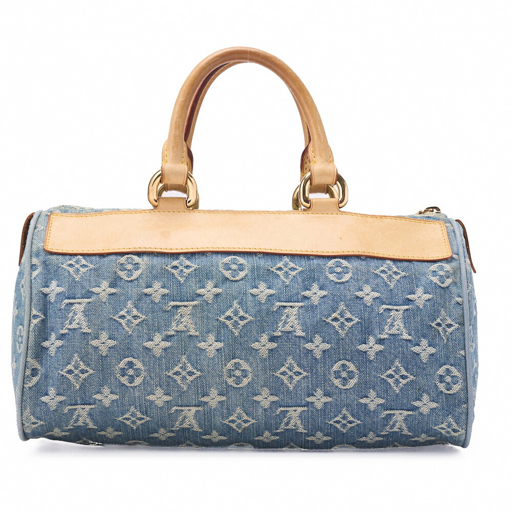 Louis Vuitton Shoulder Bag, Monogram Denim, Blue, Gold-Tone Hardware, Pre-Owned - Vintage La Charme