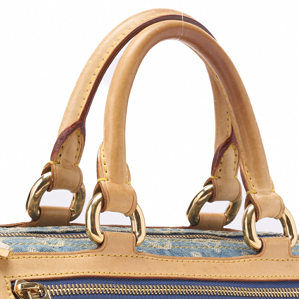 Louis Vuitton Shoulder Bag, Monogram Denim, Blue, Gold-Tone Hardware, Pre-Owned - Vintage La Charme