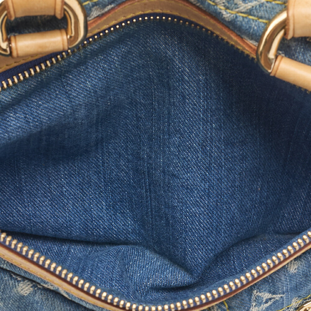 Louis Vuitton Shoulder Bag, Monogram Denim, Blue, Gold-Tone Hardware, Pre-Owned - Vintage La Charme