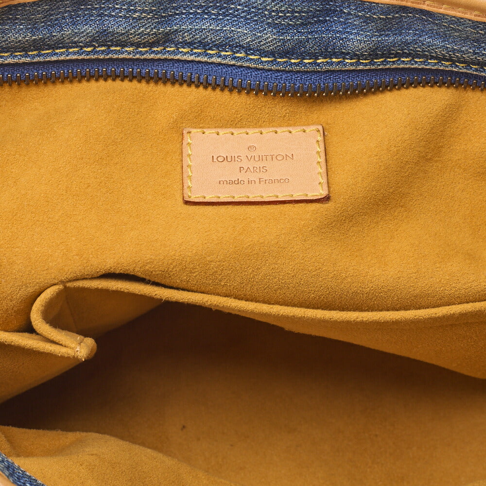 Louis Vuitton Shoulder Bag 2WAY Monogram Denim Blue Gold-Tone Hardware Pre-Owned - Vintage La Charme