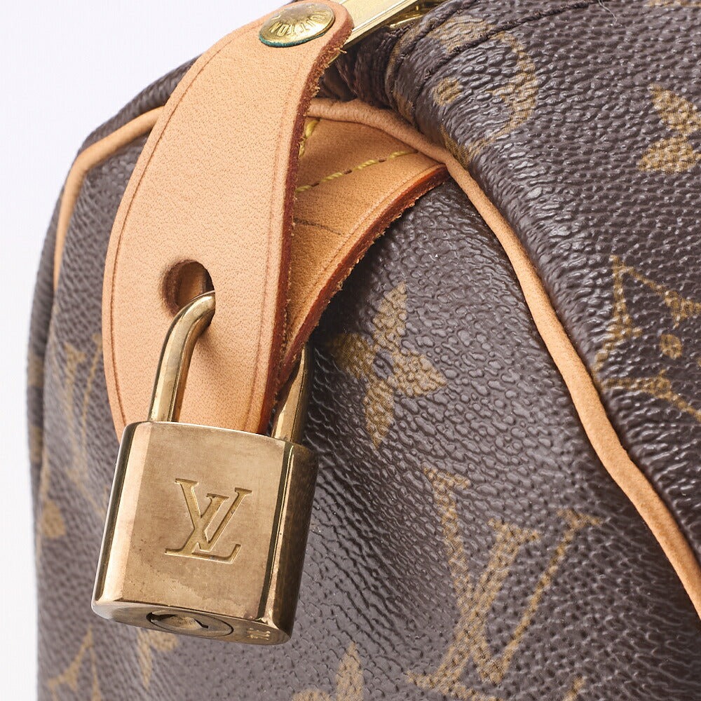 Louis Vuitton Shoulder Bag, Monogram Speedy 25, Canvas, Brown, Gold-Tone Hardware, Pre-Owned - Vintage La Charme