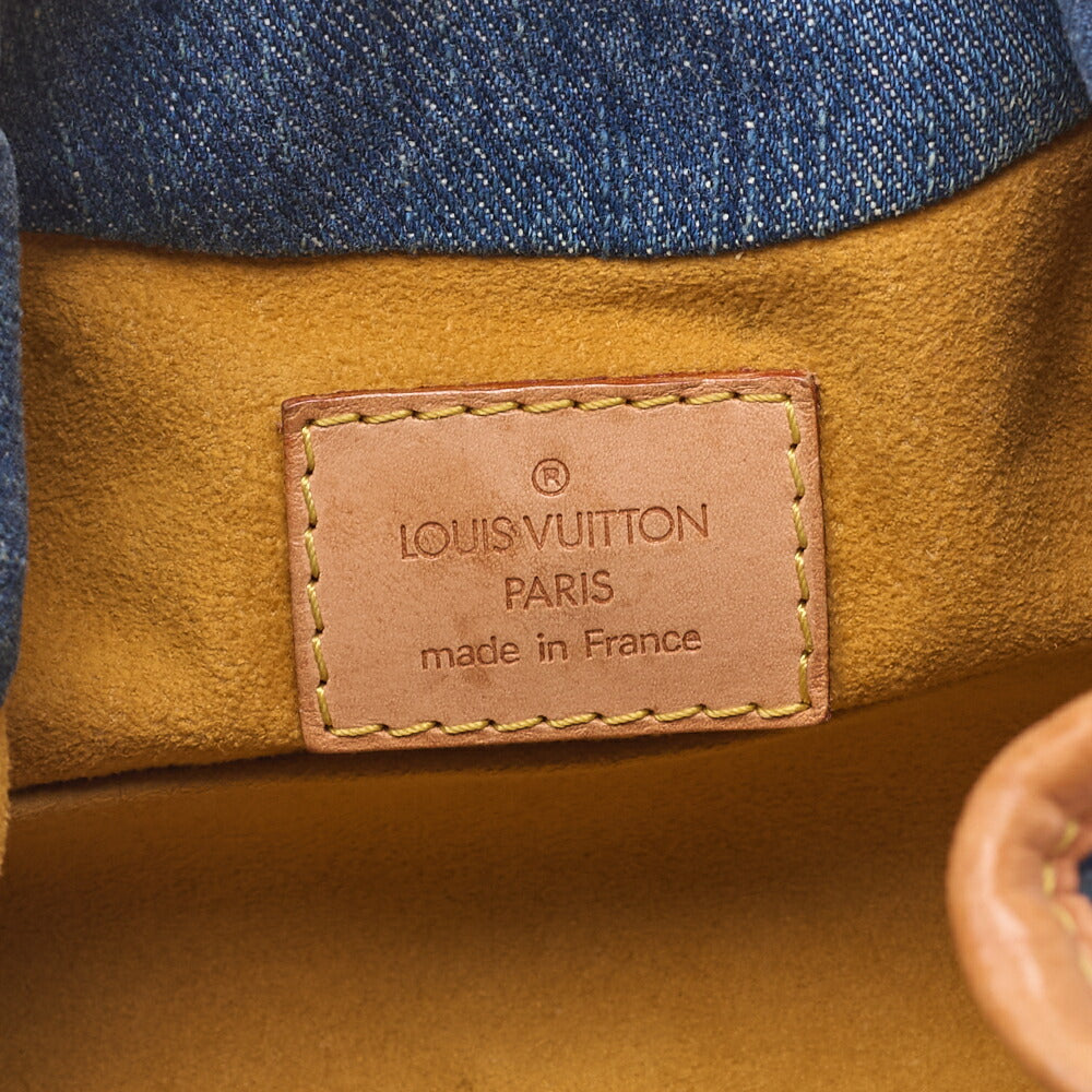 Louis Vuitton Shoulder Bag, Monogram Denim, Blue, Gold-Tone Hardware, Pre-Owned - Vintage La Charme