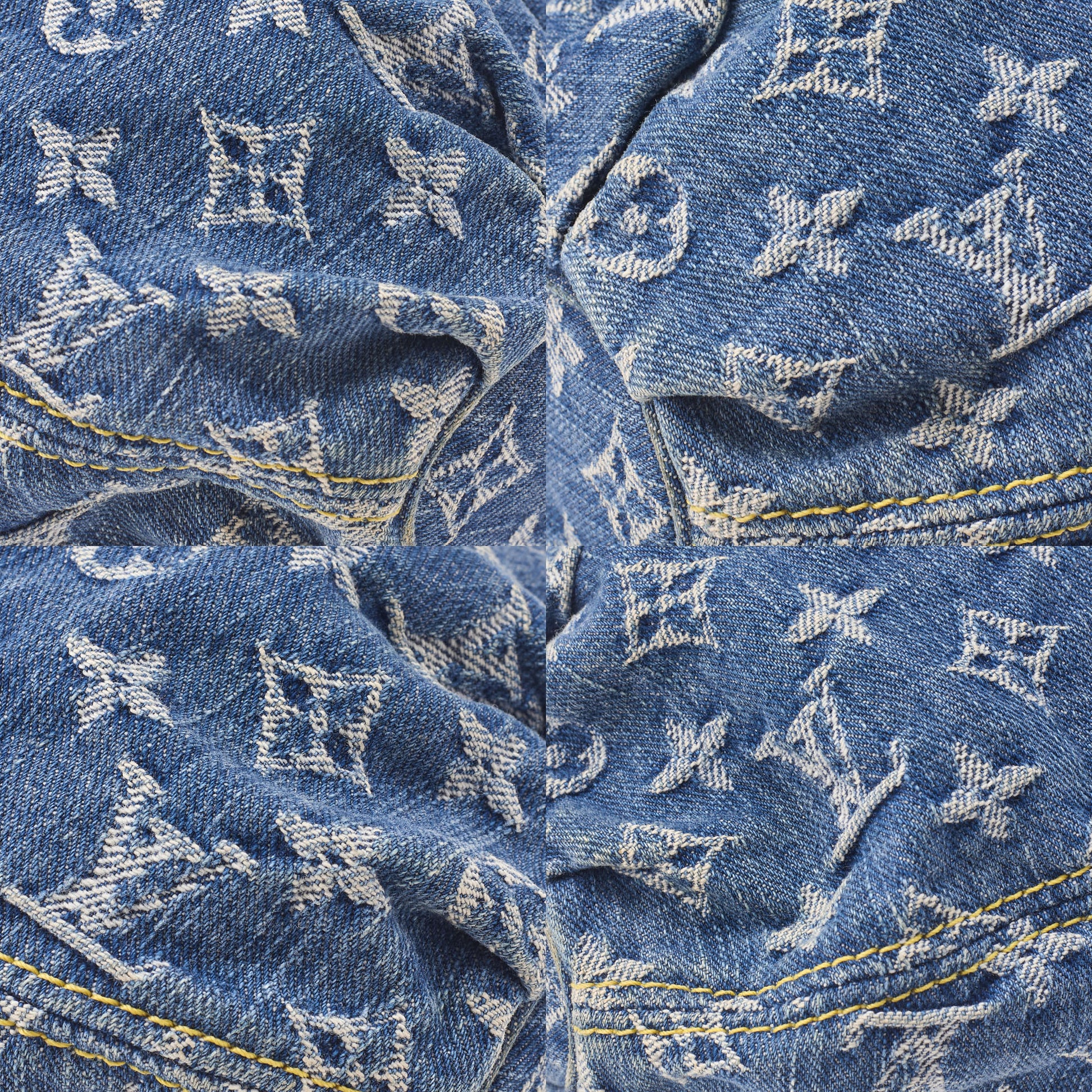 Louis Vuitton Shoulder Bag, Monogram Denim, Blue, Gold-Tone Hardware, Pre-Owned - Vintage La Charme