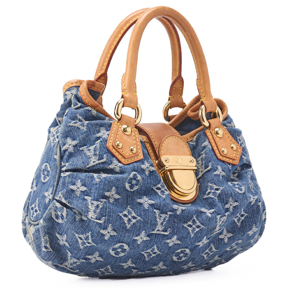 Louis Vuitton Shoulder Bag, Monogram Denim, Blue, Gold-Tone Hardware, Pre-Owned - Vintage La Charme