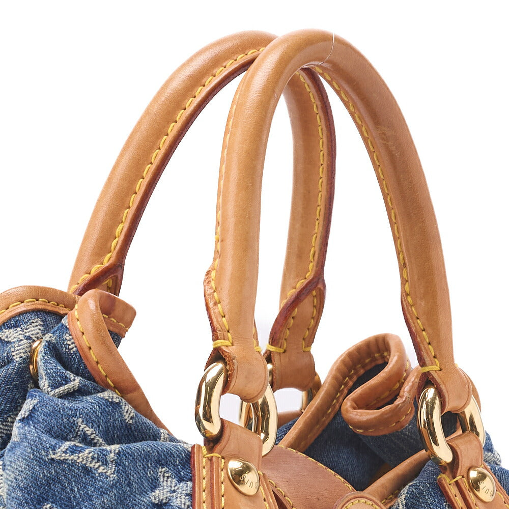 Louis Vuitton Shoulder Bag, Monogram Denim, Blue, Gold-Tone Hardware, Pre-Owned - Vintage La Charme