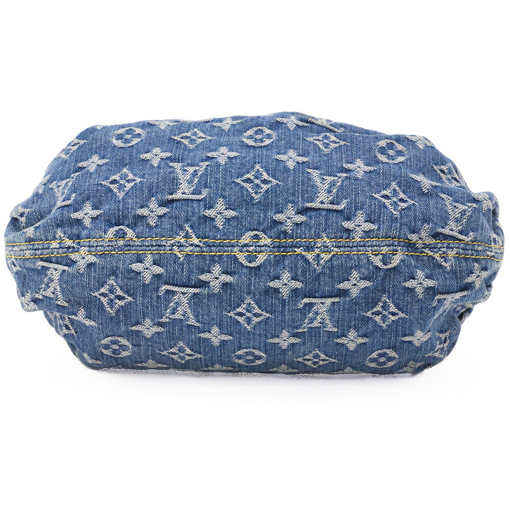 Louis Vuitton Shoulder Bag, Monogram Denim, Blue, Gold-Tone Hardware, Pre-Owned - Vintage La Charme