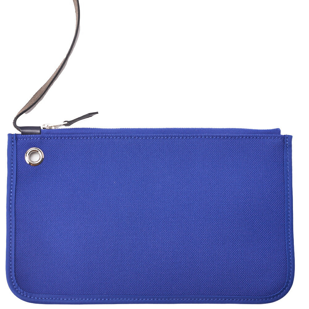 HERMES Ale Bag Zip PM 2WAY Handbag Calf Blue Silver-Tone Hardware Pre-Owned - Vintage La Charme