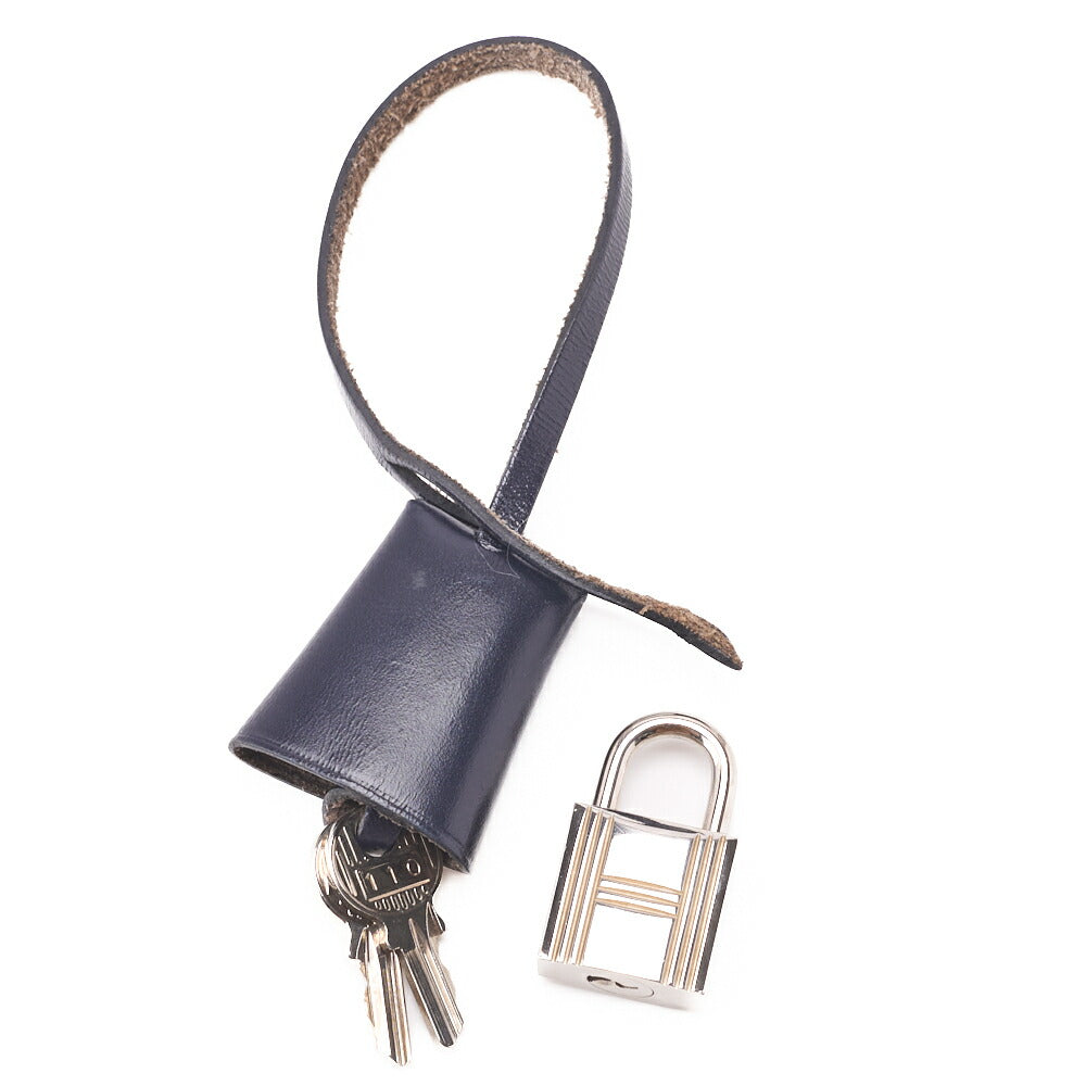 HERMES Ale Bag Zip PM 2WAY Handbag Calf Blue Silver-Tone Hardware Pre-Owned - Vintage La Charme