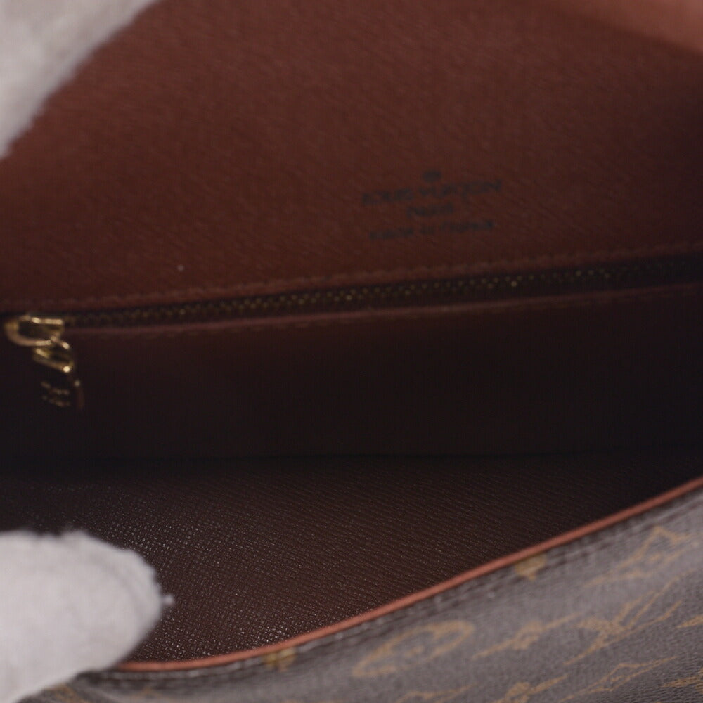 Louis Vuitton Shoulder Bag, Monogram, Canvas, Brown, Gold-Tone Hardware, Pre-Owned - Vintage La Charme