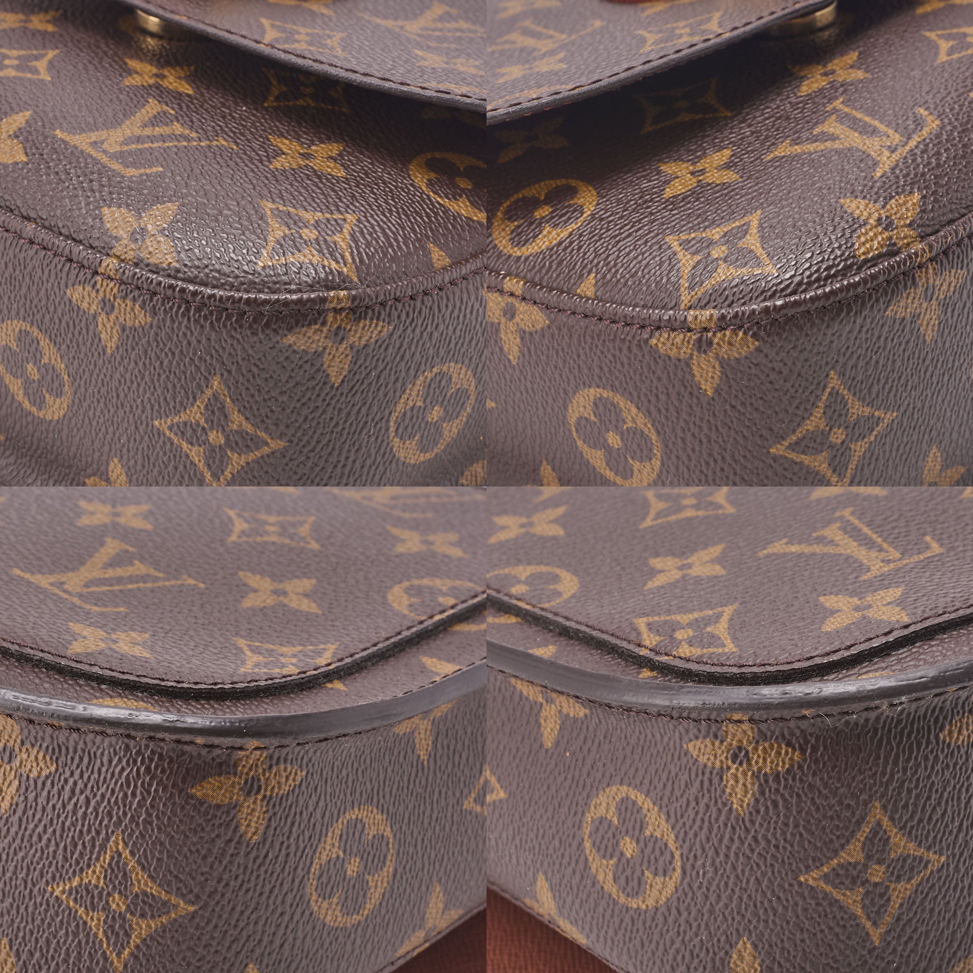 Louis Vuitton Shoulder Bag, Monogram, Canvas, Brown, Gold-Tone Hardware, Pre-Owned - Vintage La Charme