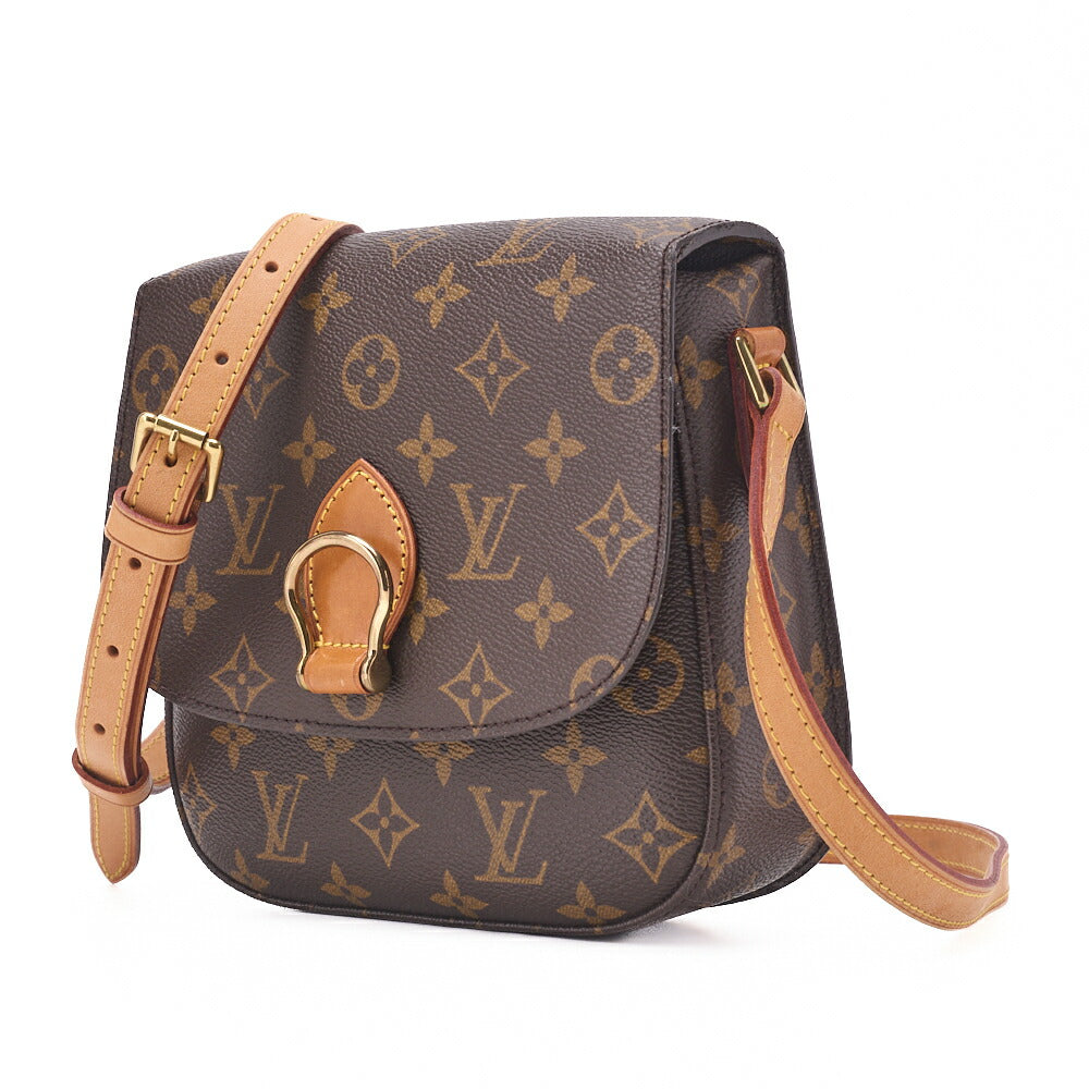 Louis Vuitton Shoulder Bag, Monogram, Canvas, Brown, Gold-Tone Hardware, Pre-Owned - Vintage La Charme
