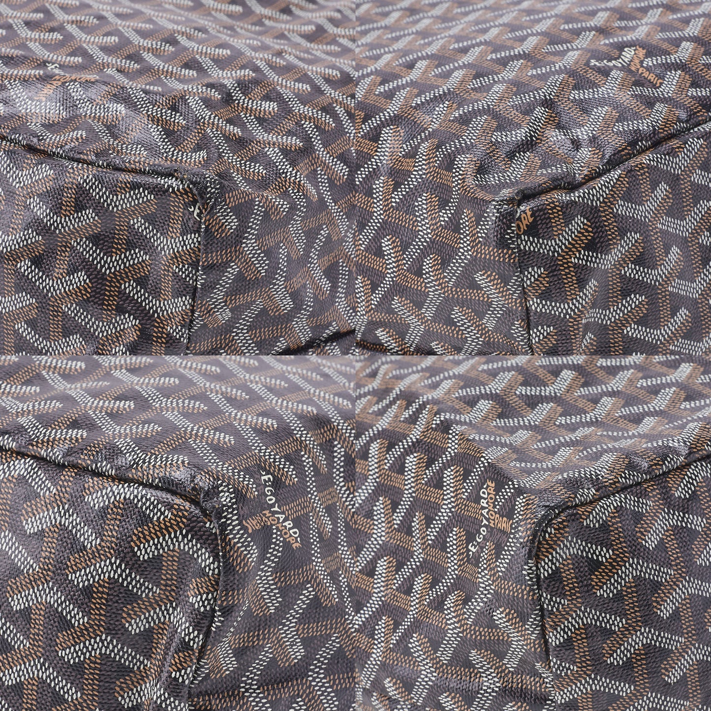 Goyard Saint Louis PM Tote Bag Coating Canvas Black Silver-Tone Hardware Pre-Owned - Vintage La Charme