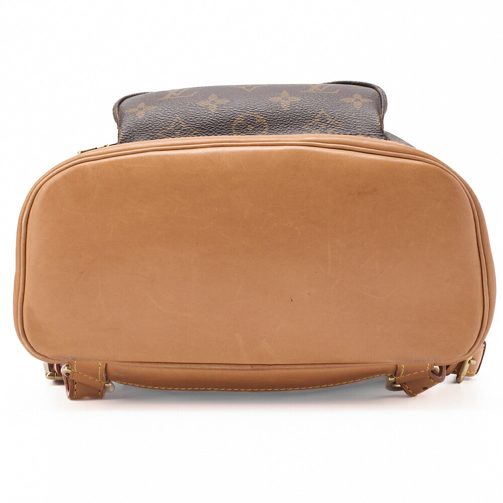 Louis Vuitton Shoulder Backpack Bag Monogram Canvas Brown Gold-Tone Hardware Pre-Owned - Vintage La Charme