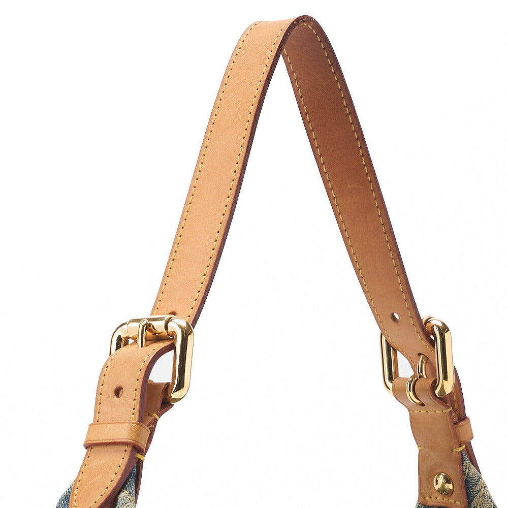 Louis Vuitton Shoulder Bag Monogram Denim Buggy PM Blue Gold-Tone Hardware Pre-Owned - Vintage La Charme