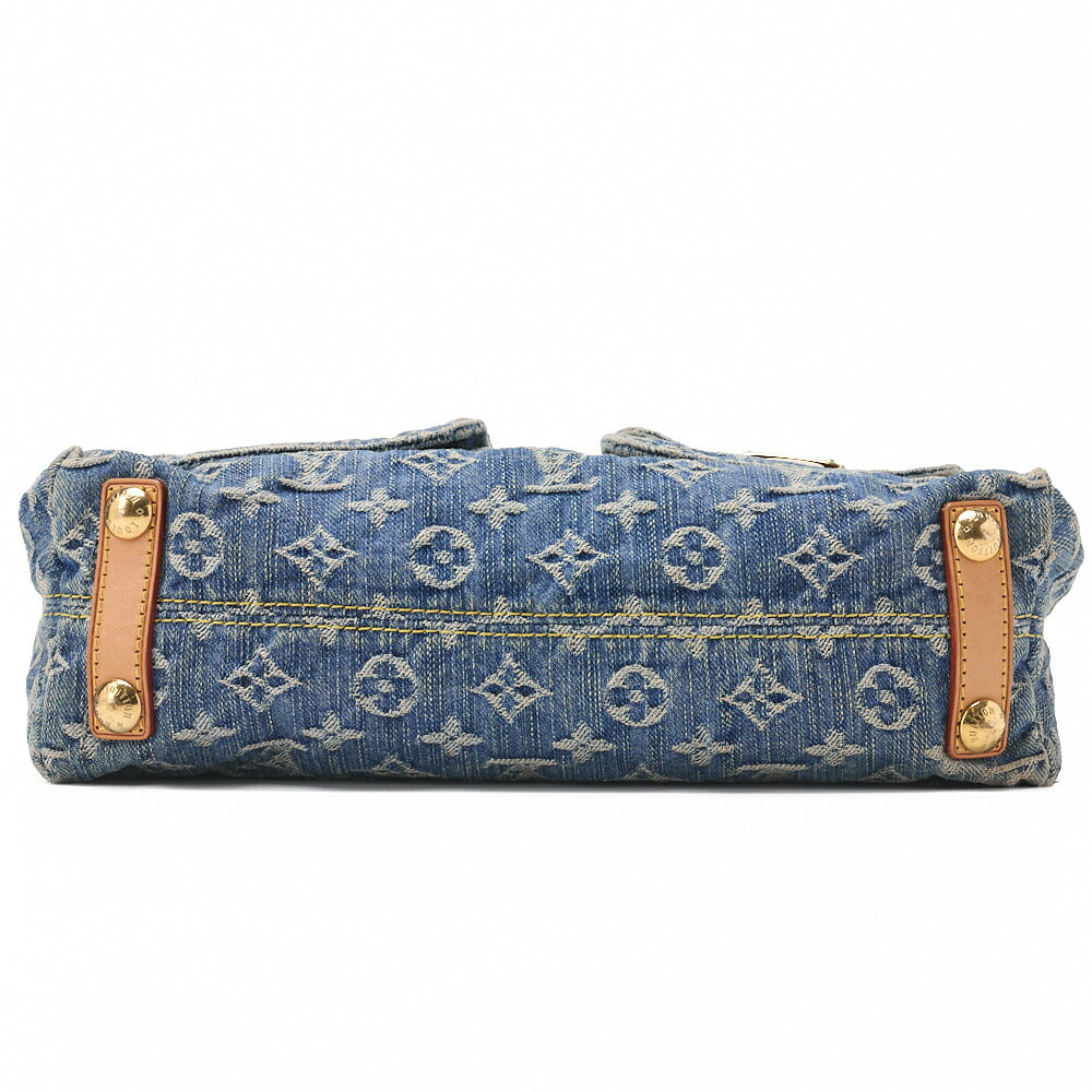 Louis Vuitton Shoulder Bag Monogram Denim Buggy PM Blue Gold-Tone Hardware Pre-Owned - Vintage La Charme
