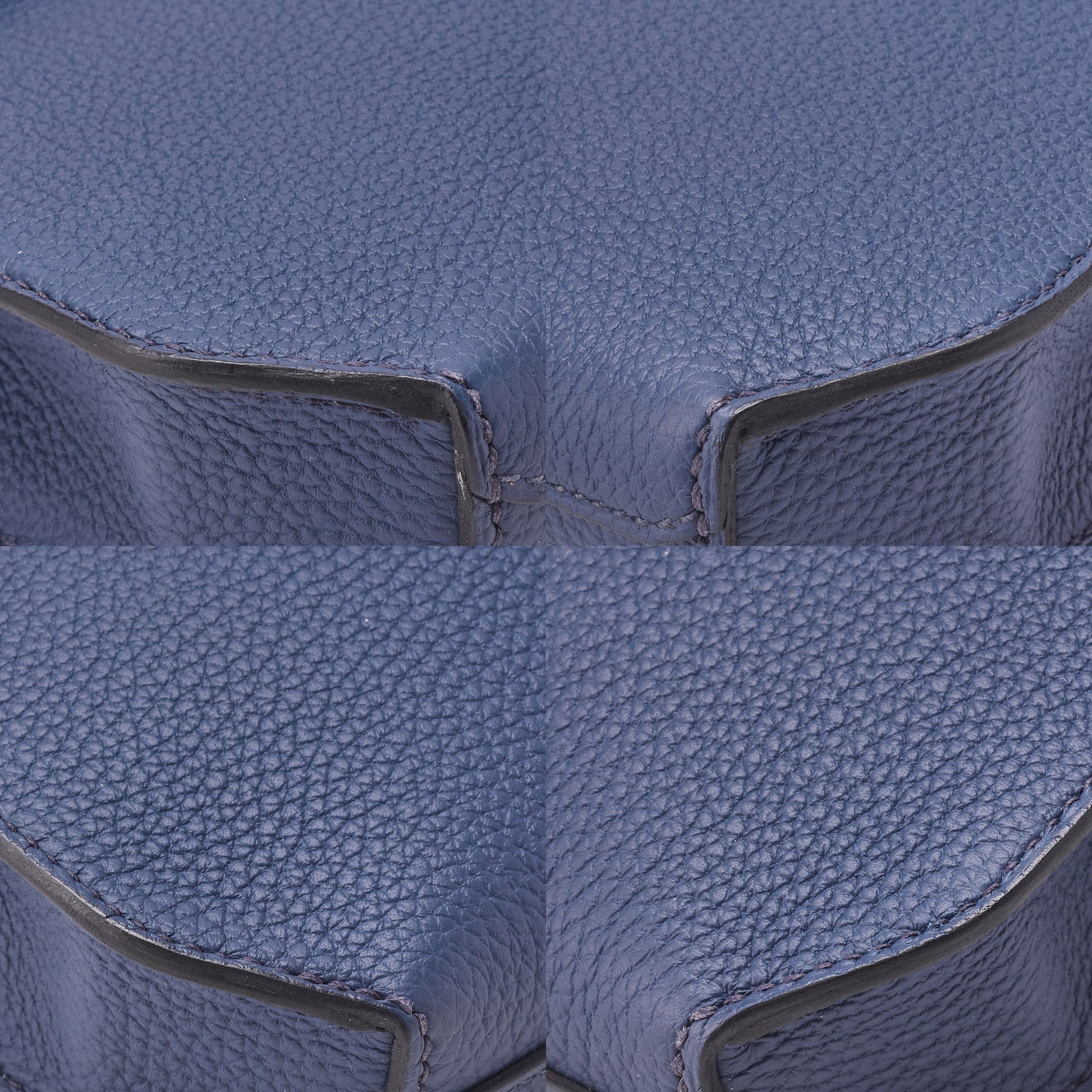 HERMES Shoulder Bag, Kerry de Peche 25, Silver Metal Fittings, Canvas, Vert Bosphort, Silver-Tone Hardware, Pre-Owned - Vintage La Charme