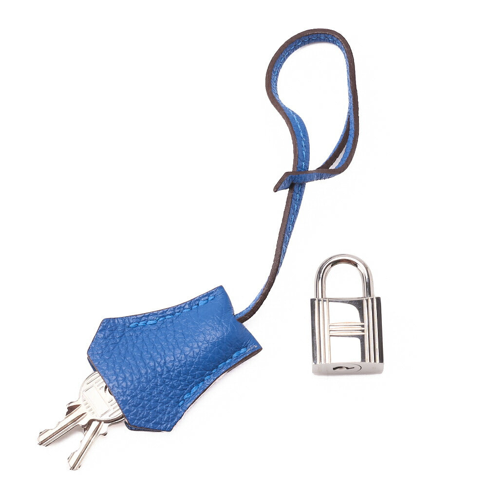 HERMES Birkin 30 Handbag Togo Blue Zanzibar Silver-Tone Hardware Pre-Owned - Vintage La Charme