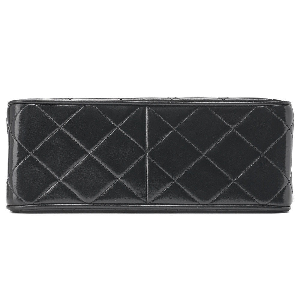 CHANEL Shoulder Bag, Deca Matelasse, Lambskin, Black, Gold-Tone Hardware, Pre-Owned - Vintage La Charme