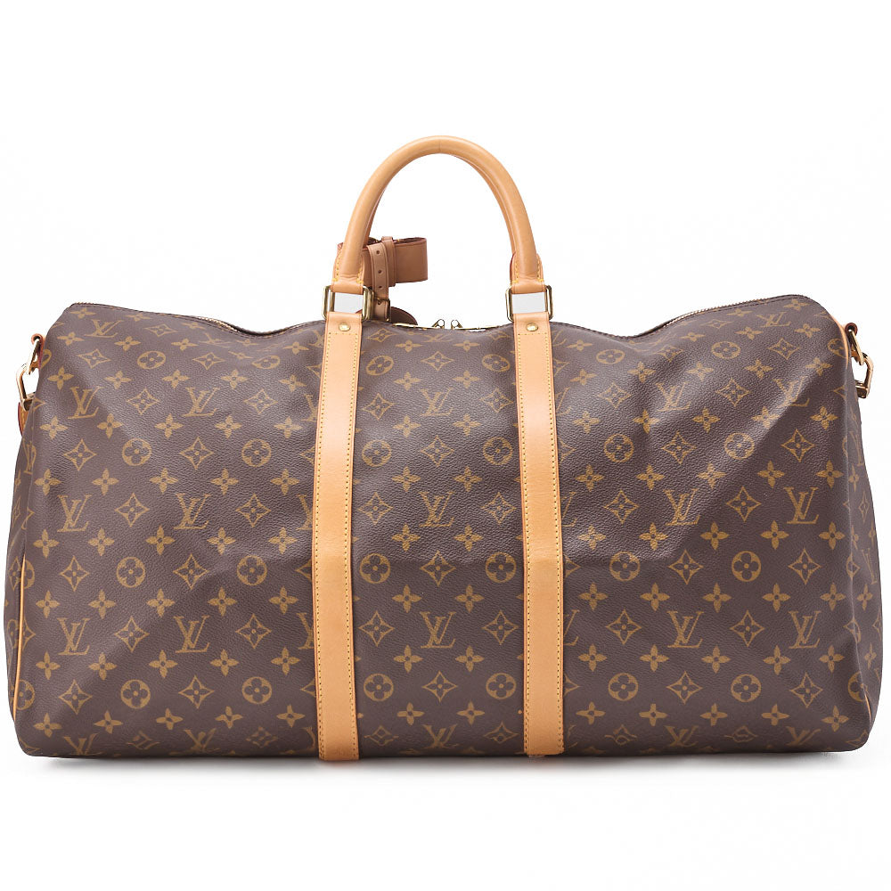 Louis Vuitton Shoulder Bag, Monogram, Boston Bag, Caviar Leather, Brown, Gold-Tone Hardware, Pre-Owned - Vintage La Charme