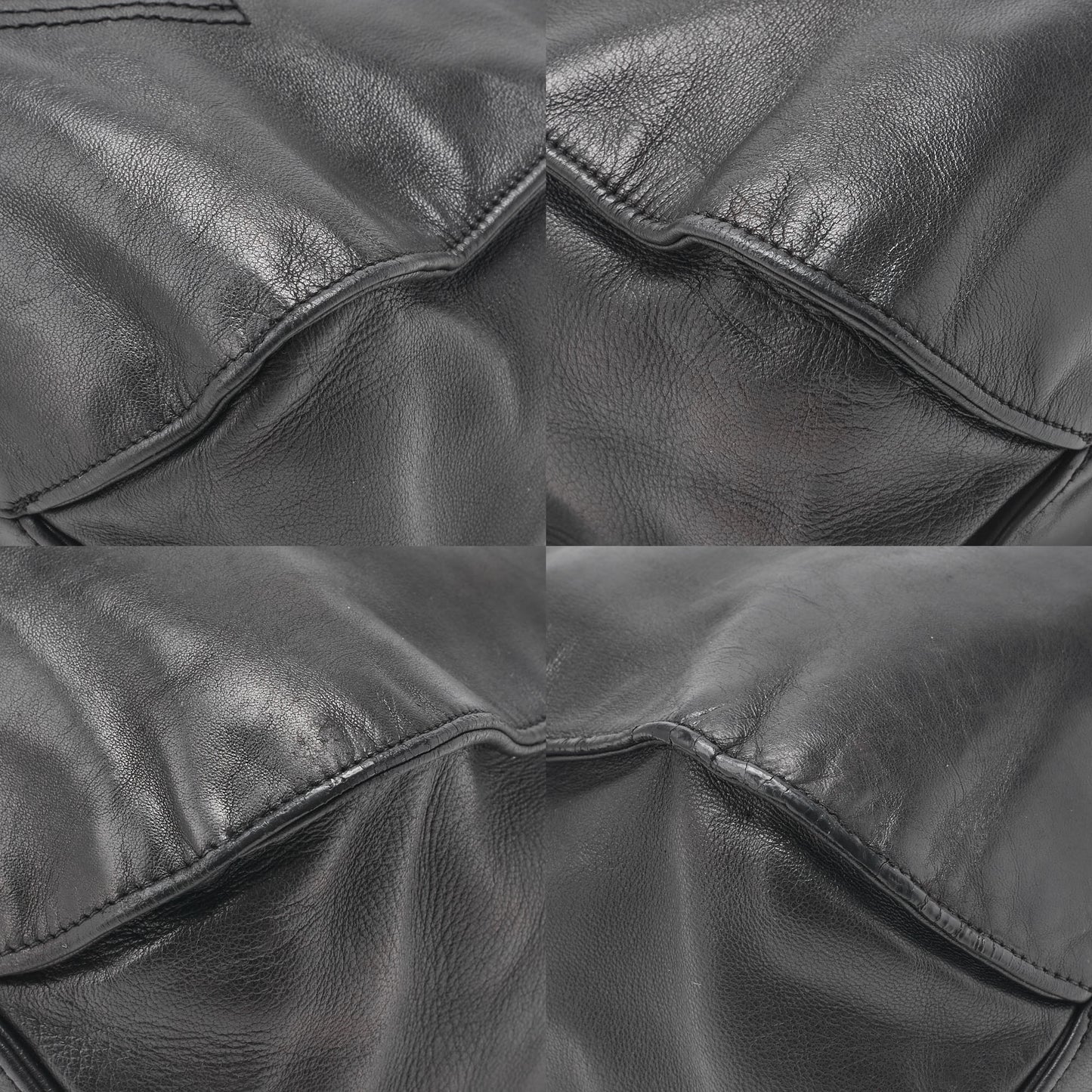 CHANEL Shoulder Tote Bag Coco Mark Double Chain Shoulder Lambskin Black Gold-Tone Hardware Pre-Owned - Vintage La Charme