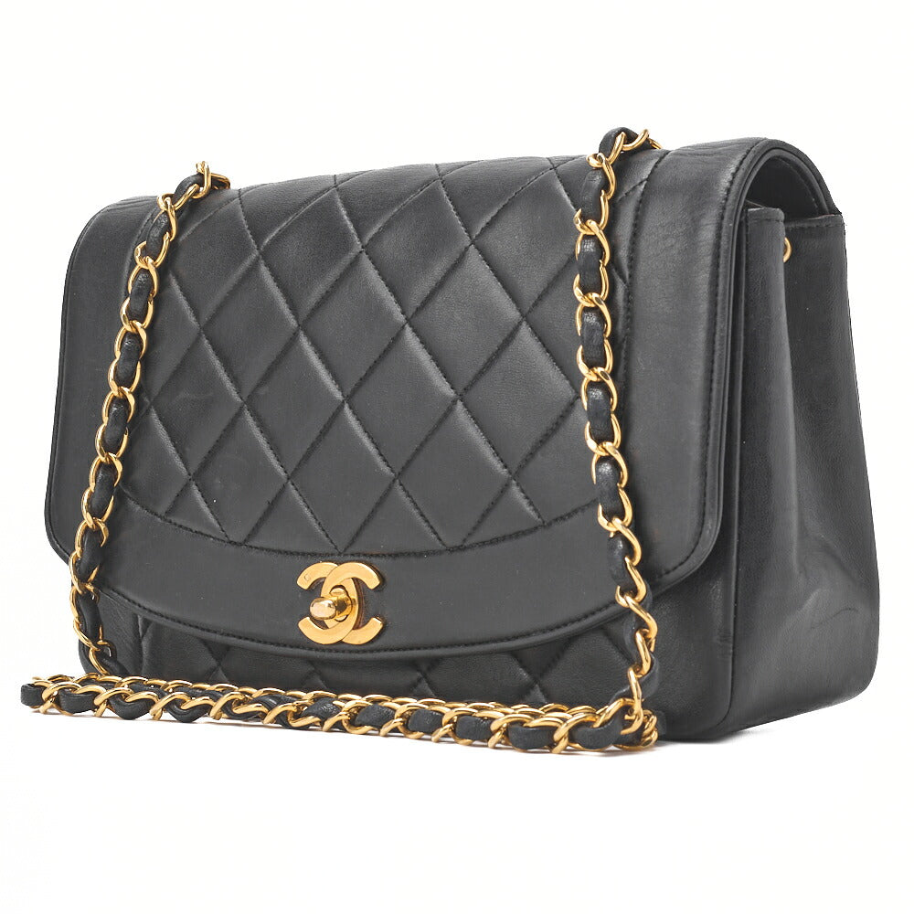 CHANEL Shoulder Tote Bag Matelasse Lambskin Black Gold-Tone Hardware Pre-Owned - Vintage La Charme