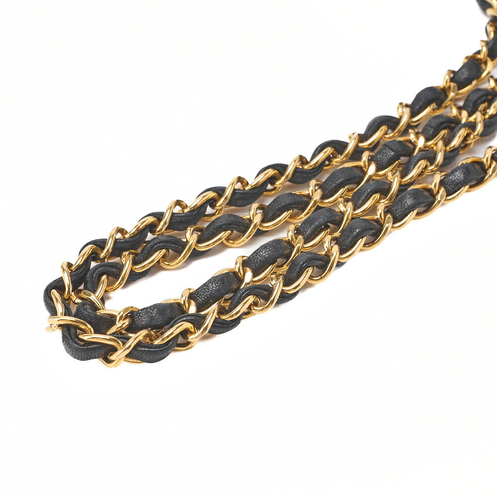 CHANEL Shoulder Tote Bag Matelasse Lambskin Black Gold-Tone Hardware Pre-Owned - Vintage La Charme