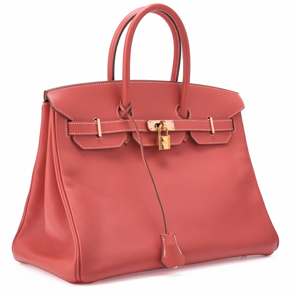 HERMES Birkin 35 Handbag, Epson, Rose Jaipur, Gold-Tone Hardware, Pre-Owned - Vintage La Charme