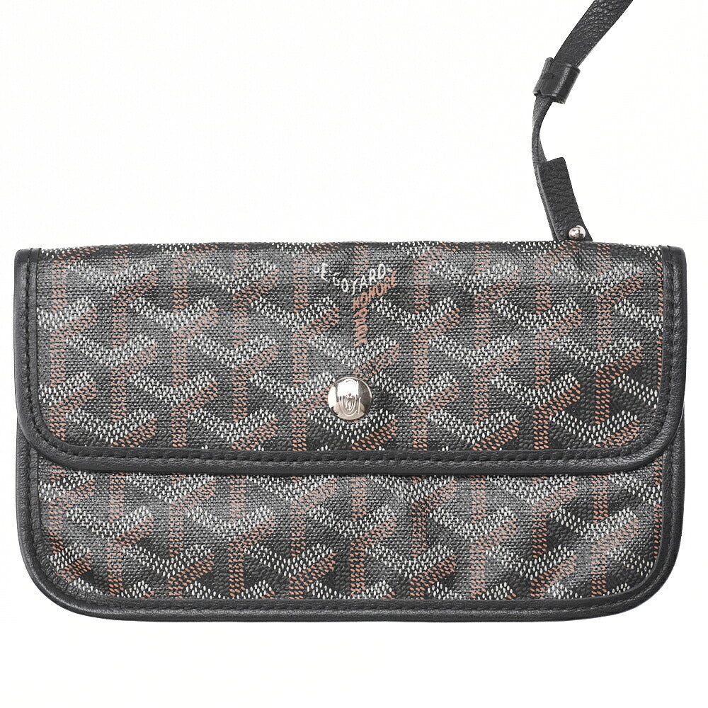 Goyard Saint Louis PM Tote Bag Coated Canvas Black Silver-Tone Hardware Pre-Owned - Vintage La Charme