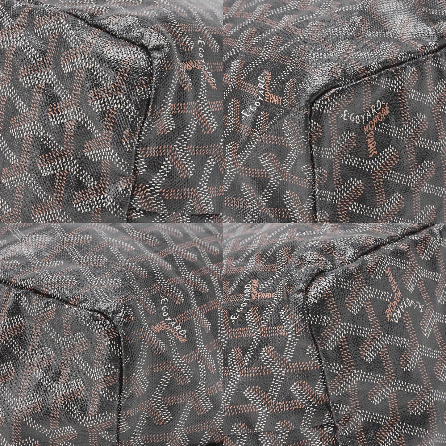 Goyard Saint Louis PM Tote Bag Coated Canvas Black Silver-Tone Hardware Pre-Owned - Vintage La Charme