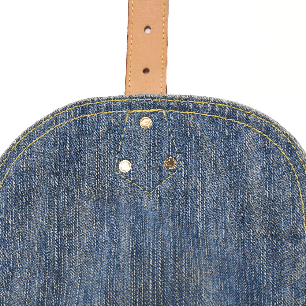 Louis Vuitton Shoulder Backpack Bag Monogram Denim Blue Gold-Tone Hardware Pre-Owned - Vintage La Charme