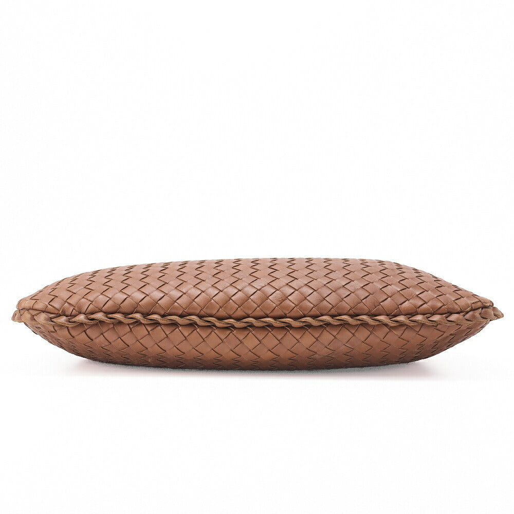 Bottega Veneta Shoulder Tote Bag Intrecciato Lambskin Brown Gold-Tone Hardware Pre-Owned - Vintage La Charme