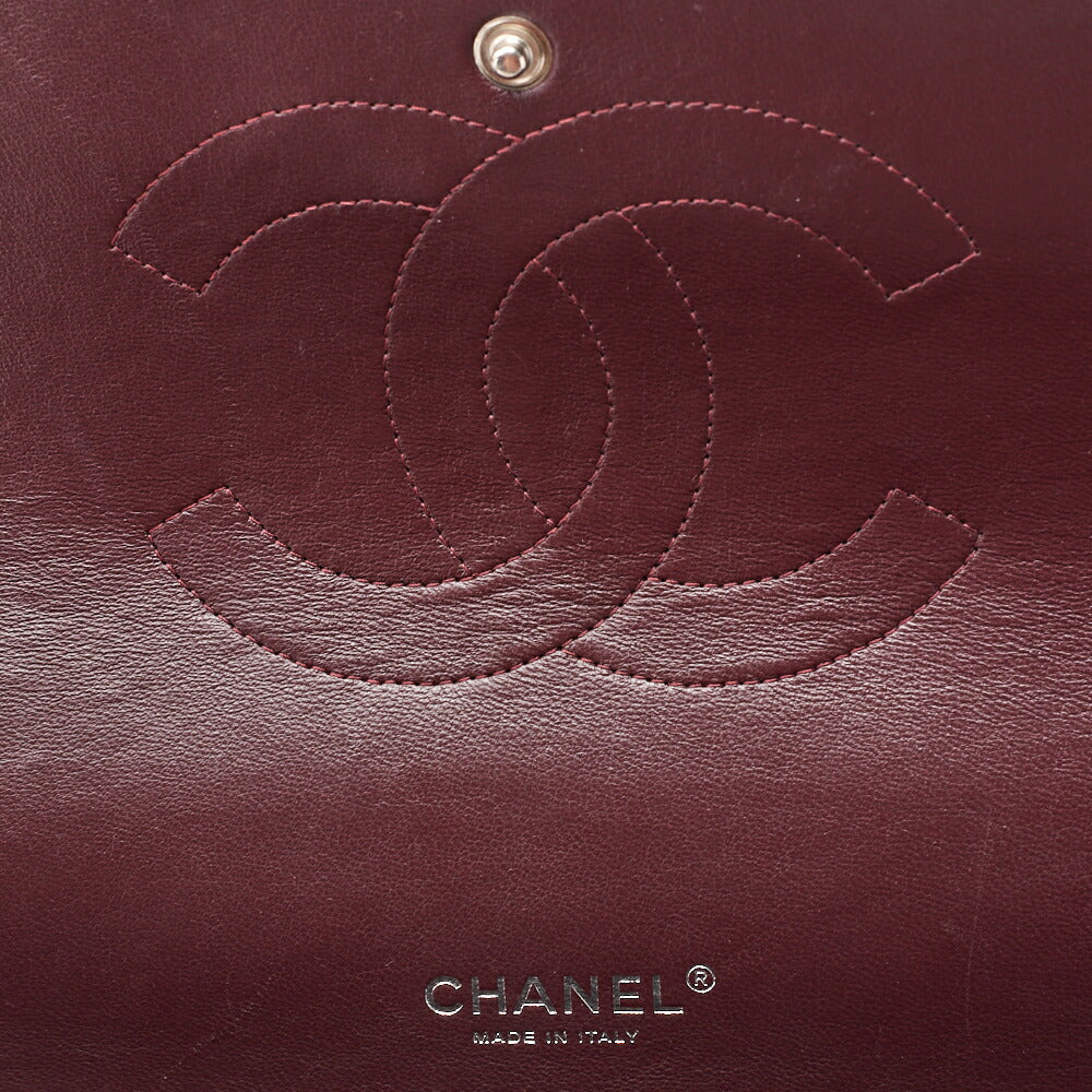 CHANEL Shoulder Bag, Deca Matelasse Double Flap, Caviar Skin, Black, Silver-Tone Hardware, Pre-Owned - Vintage La Charme