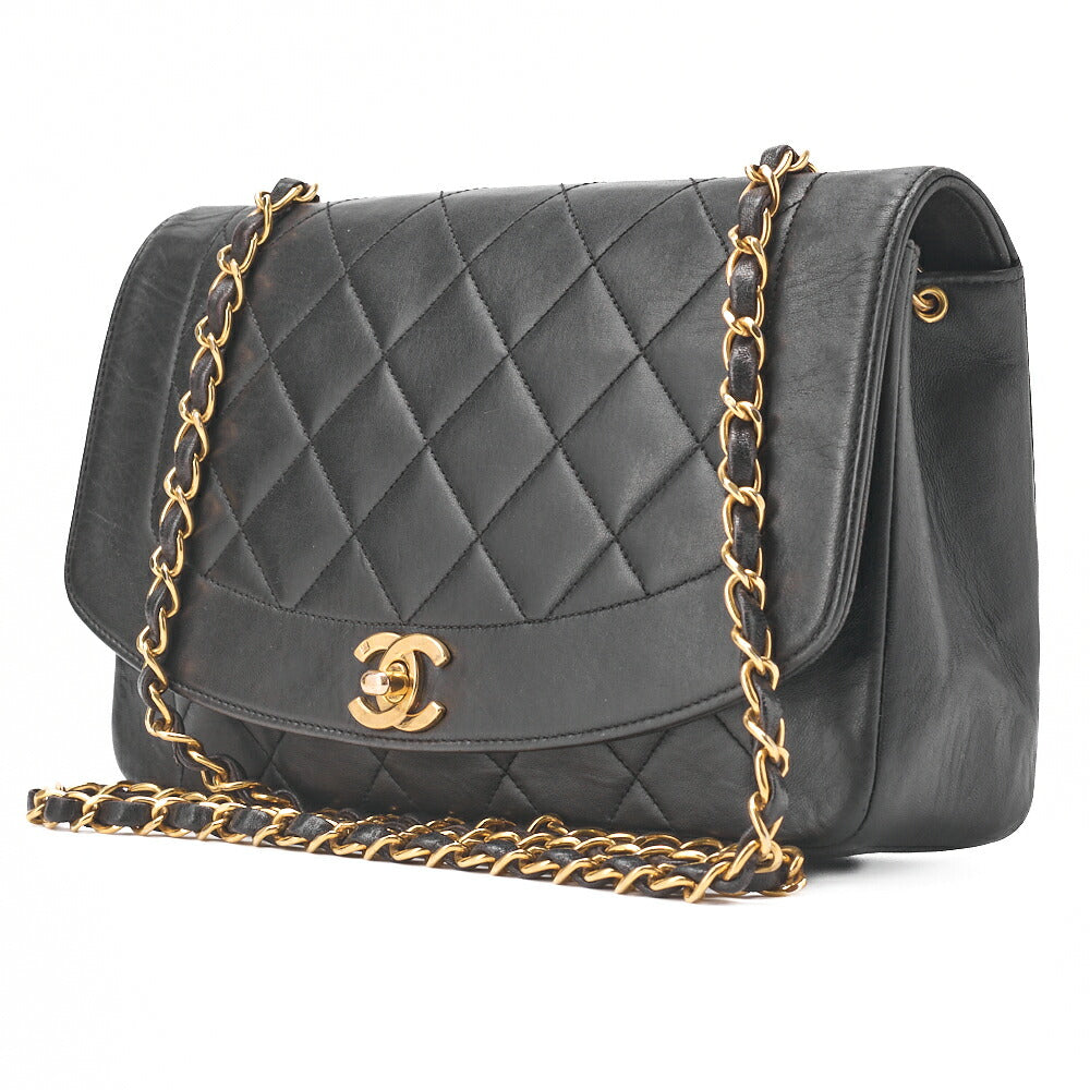 CHANEL Shoulder Tote Bag Matelasse Lambskin Black Gold-Tone Hardware Pre-Owned - Vintage La Charme