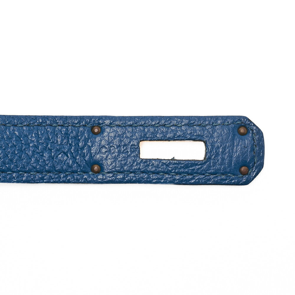 HERMES Birkin 35 Handbag Fjord Leather Fjord Blue Gold-Tone Hardware Pre-Owned - Vintage La Charme
