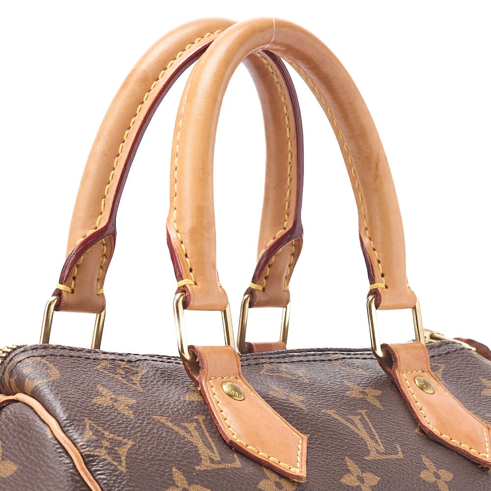 Louis Vuitton Shoulder Bag, Monogram Speedy 25, Canvas, Brown, Gold-Tone Hardware, Pre-Owned - Vintage La Charme