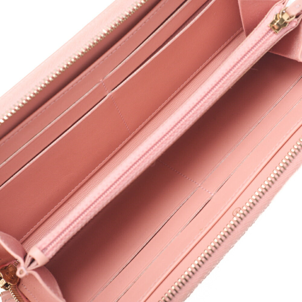 CHANEL Long Wallet, Matelasse CC Filigree, Caviar Skin, Pink, Gold-Tone Hardware, Pre-Owned - Vintage La Charme
