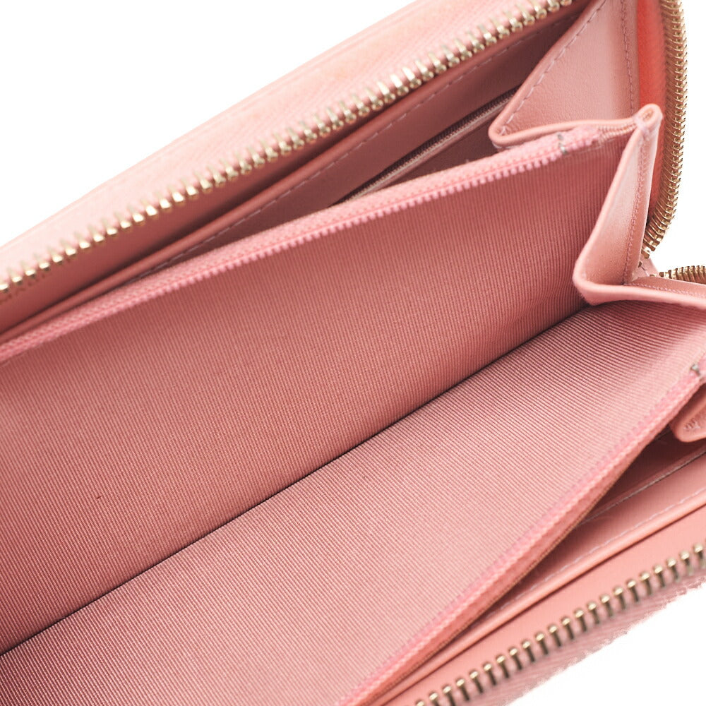 CHANEL Long Wallet, Matelasse CC Filigree, Caviar Skin, Pink, Gold-Tone Hardware, Pre-Owned - Vintage La Charme