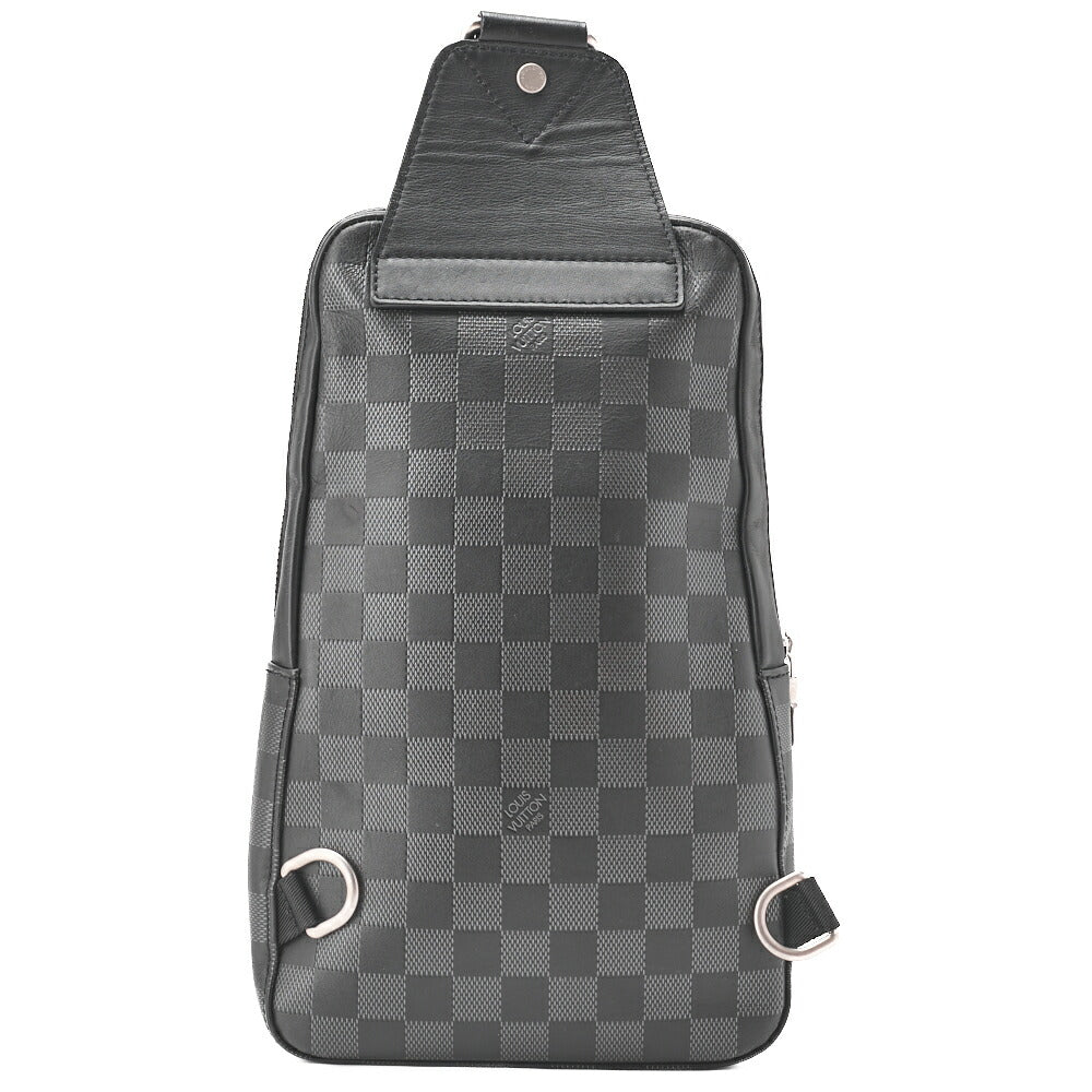 Louis Vuitton Shoulder Bag, Damier Infini, Black Noir, Silver-Tone Hardware, Pre-Owned - Vintage La Charme