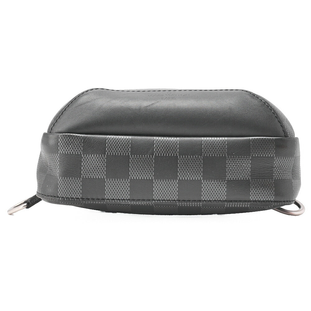 Louis Vuitton Shoulder Bag, Damier Infini, Black Noir, Silver-Tone Hardware, Pre-Owned - Vintage La Charme