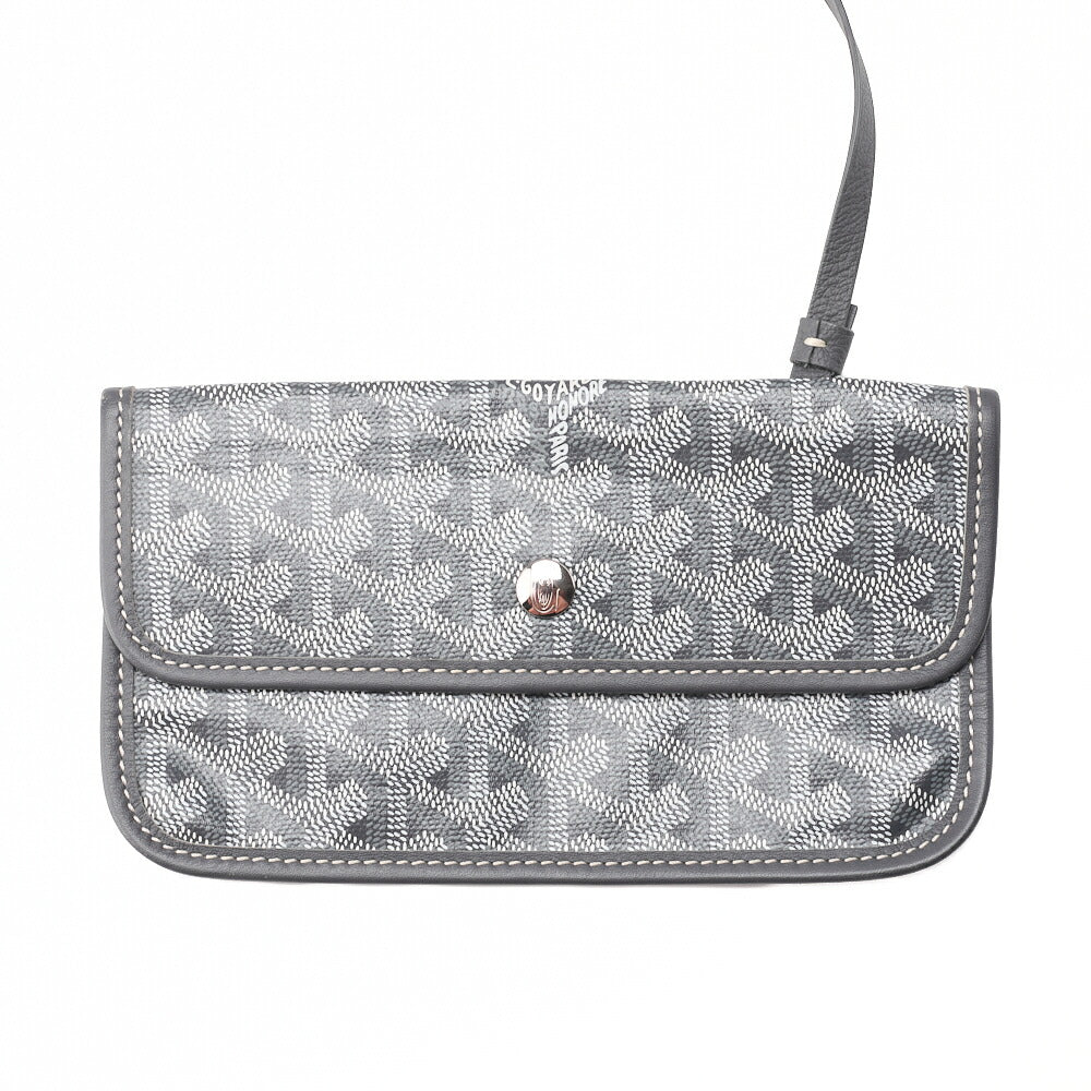 Goyard Saint Louis PM Tote Bag Coated Canvas Gray Silver-Tone Hardware Pre-Owned - Vintage La Charme